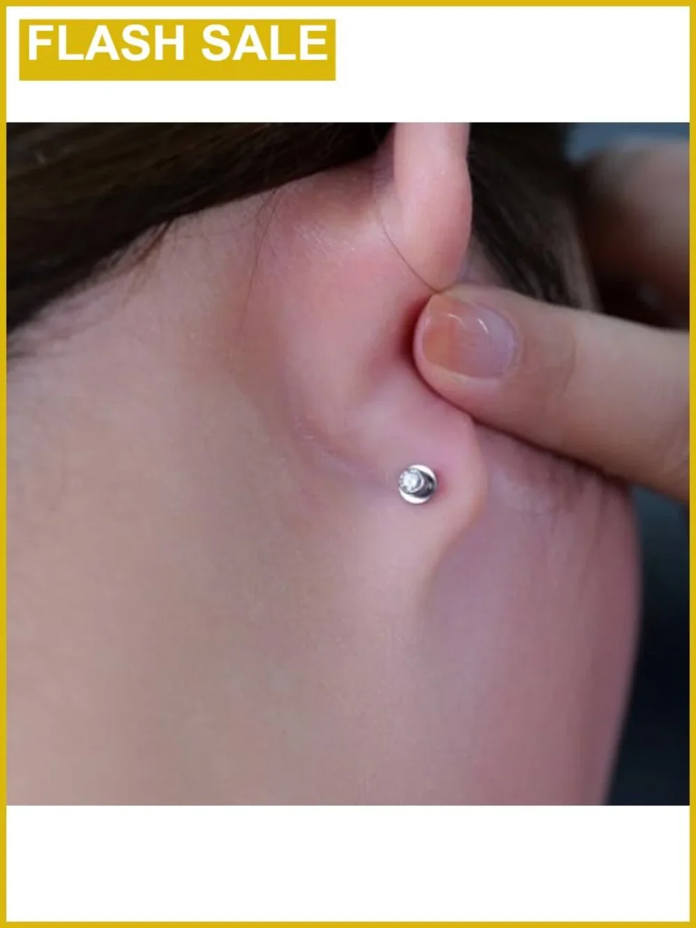 Titanium Screw Back Stud Earrings for Sensitive Ears 20G